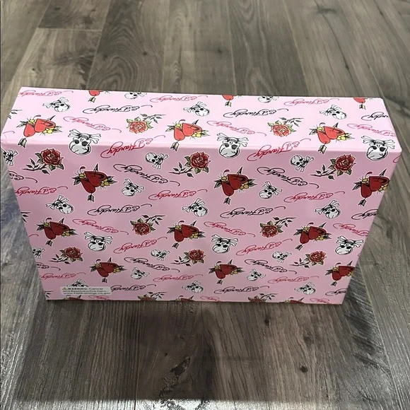 NWT Ed Hardy Love Kills Baguette Bag & Key Ring Set - Picture 6 of 6